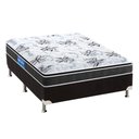 Ver imagem 1 de Cama Box Casal: Colchão Ortopédico Probel Guarda Costas Extra Firme + Base Crc Suede Black(138x188