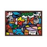 Quadro com Moldura Britto Garden MADEIRA ESCURA - Médio - 2