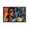 Quadro com Moldura Michael Jackson Preto - Grande - 2