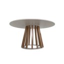 Ver imagem 2 de Mesa De Jantar Redonda 6 Lugares 120Cm Gabi Branca