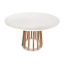 Ver imagem 1 de Mesa De Jantar Redonda 6 Lugares 120Cm Gabi Branca