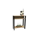 Ver imagem 4 de Aparador Mesinha, Mesa de Apoio, Mesa de Impressora Escritório, Mesa de Café, Sala. Cor: Tabaco