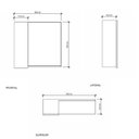 Ver imagem 4 de Kit Gabinete Banheiro Vittoria 60x34cm Jequitibá