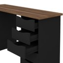 Ver imagem 6 de Escrivaninha Due Ii com 10 Gavetetas Nogal/Preto Artany