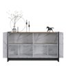 Buffet Catarina Calacatta/ Preto Fosco/ Natura Real 160 cm - Bela Móveis - 3