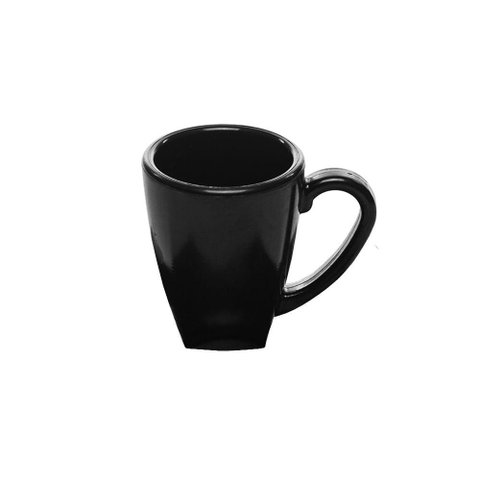 Xícara Elegance para Café 80ml Preta em Policarbonato Linha Profissional Cook Vem