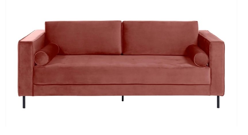 Sofá Roma 210 cm - Veludo Marsala Renorma - 1