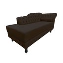 Ver imagem 1 de Recamier Decorativo Divã Styllus Lado Esquerdo Suede Marrom