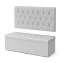 Ver imagem 2 de Kit Painel Centaurus 160 e Calçadeira Sagitarius Couro Aradecor