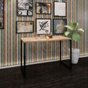 Ver imagem 3 de Escrivaninha Aço Slim Estudos Vintage Industrial Preto 120cm ClickForte Mesa Para Escritório Estilo