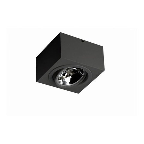 SPOT SOBREPOR BRANCO OU BRANCO QUADRADO KUBE COM LED AR11 - Preto - Branco Quente