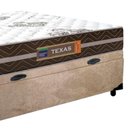 Ver imagem 6 de Cama Box Baú Casal Suede Colchão Molas Ensacadas Colchões 138cm Bege Suporta até 120 Kg por