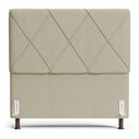 Ver imagem 5 de Cabeceira Cama Box Casal Queen Size Mel 160cm com Frame Linho Bege - Desk Design