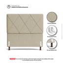 Ver imagem 3 de Cabeceira Cama Box Casal Queen Size Mel 160cm com Frame Linho Bege - Desk Design