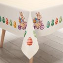 Ver imagem 2 de Toalha de Mesa Quadrada 4 Lugares Ovos de Páscoa