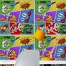 Papel de Parede Pop Art Estilo Quadrinhos-60x300cm - 1