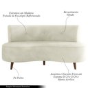 Ver imagem 3 de Sofá Living 2 Lugares 135cm Aang Pés Palito Veludo Bege G33 - Gran Belo