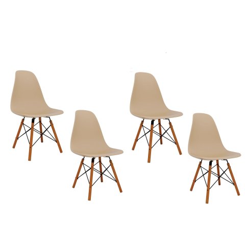 Cadeira Eames Charles Eiffel Quatro Fendi Ajl Store Conjunto Cadeira Sala de Jantar