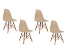 Ver imagem 1 de Cadeira Eames Charles Eiffel Quatro Fendi Ajl Store Conjunto Cadeira Sala de Jantar