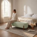 Ver imagem 2 de Recamier Puff 140 cm Royale Bouclê B05 - D'Rossi