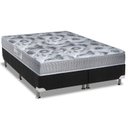 Ver imagem 1 de Cama Box Queen: Colchão Ortopédico Ortobom D28/EP Fort Tech ISO 60 + Base CRC Suede Black(158x198)