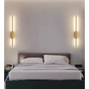 Ver imagem 4 de Arandela Led 12w Fit 60cm Sabre Parede Slim Dourado Multicor Bivolt