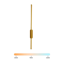 Ver imagem 1 de Arandela Led 12w Fit 60cm Sabre Parede Slim Dourado Multicor Bivolt