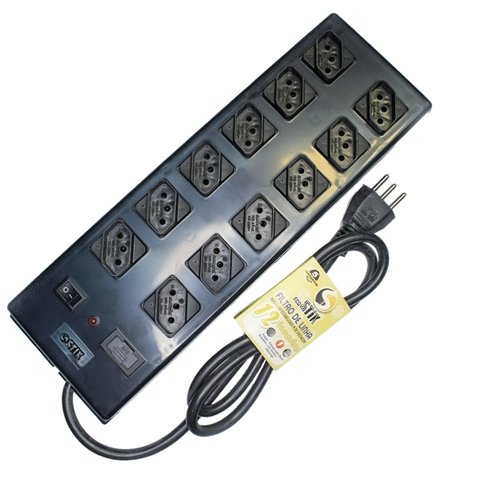 Filtro Linha Régua 12 Tomadas 10a Bivolt Certificado
