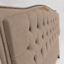 Ver imagem 3 de Cabeceira Cama Casal Greta 140cm Estofada Suede Design Clássico