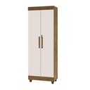Ver imagem 1 de Armário Multiuso Texas 2 Portas 5 Prateleiras MDF-MDP 63cm Off White