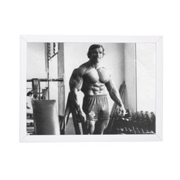 Quadro Poster Moldura Bodybuilder Classico 24x33cm Brc7932 - 1