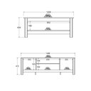 Ver imagem 4 de Mesa de Centro + Rack Ditália 2 Portas R-605 + R-606 Branco