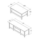 Ver imagem 7 de Mesa de Centro + Rack Ditália 2 Portas R-605 + R-606 Branco