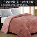 Ver imagem 4 de Cobredom Casal Queen Size Skye Grosso Quente e Confortável:rose