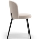 Ver imagem 6 de Kit 6 Cadeiras Sala de Jantar Estofada Gavi L02 Bouclê Creme - Lyam Decor