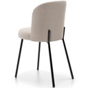 Ver imagem 7 de Kit 6 Cadeiras Sala de Jantar Estofada Gavi L02 Bouclê Creme - Lyam Decor
