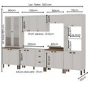 Ver imagem 3 de Cozinha Modulada Completa 6 Peças Modelo Americano Provençal sem Tampo de 120 Cm Conecta