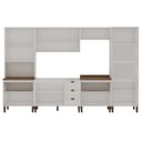 Ver imagem 4 de Cozinha Modulada Completa 6 Peças Modelo Americano Provençal sem Tampo de 120 cm Branco/Ébano