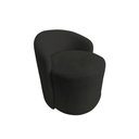Ver imagem 2 de Poltrona Decorativa Yara Orgânica Suede Preto