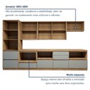 Ver imagem 7 de Cozinha Completa Modulada 7 Peças 9 Portas 7 Gavetas com Rodapé Norten Verde/Nature