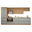Ver imagem 2 de Cozinha Completa Modulada 7 Peças 9 Portas 7 Gavetas com Rodapé Norten