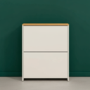 Ver imagem 1 de Sapateira com 2 Portas Organizadora Off White com Cinamomo