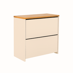 Sapateira com 2 Portas Organizadora Off White com Cinamomo - 5