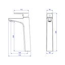 Ver imagem 5 de Misturador Monocomando Deca Level 2885.bl26.mt de Mesa Bica Alta para Lavatório Black Matte