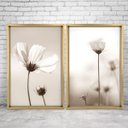 Ver imagem 2 de Quadro com Moldura Chanfrada Flor Classica MADEIRA CLARA - Grande