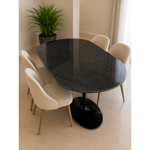 Mesa de Jantar Oblongo Mármore São Gabriel - 120x80cm