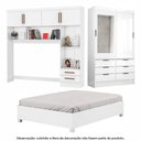 Ver imagem 2 de Guarda Roupa Sevilha com Espelho e Cama Casal Carioca Móveis Branco