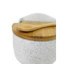 Ver imagem 4 de Saleiro em Cerâmica com Tampa e Colher de Bambu - Branco