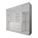 Ver imagem 5 de Guarda-roupa Casal Honey 4 Portas 6 Gavetas com Espelho - Panorama Móveis
