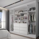 Ver imagem 3 de Guarda-roupa Casal Honey 4 Portas 6 Gavetas com Espelho - Panorama Móveis